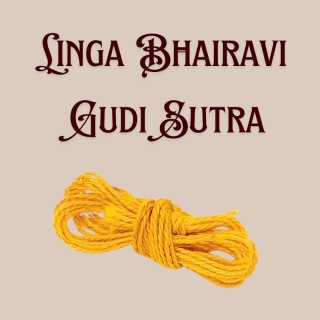 (Gelb) Linga Bhairavi Gudi Sutra geweiht