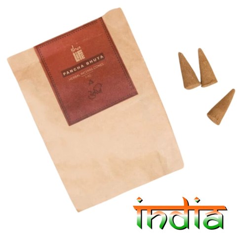 Pancha Bhuta Feuer konische Räucherstäbchen (Packung mit 20 Kegeln)