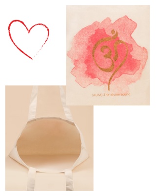 Bio-Tasche mit AUM-Aufdruck