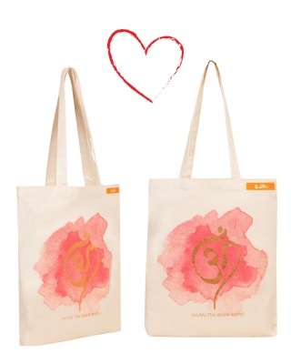 Bio-Tasche mit AUM-Aufdruck