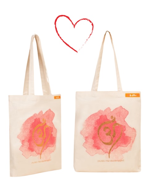 Bio-Tasche mit AUM-Aufdruck