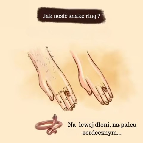 Schlangenring Sarpa Sutra Kupfer (Größe L)
