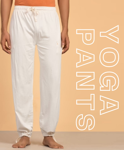 Yoga Unisex Hose aus ungefärbter Bio-Baumwolle - off-white Yoga Unisex Hose aus ungefärbter Bio-Baumwolle - off-white