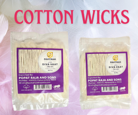 Große Packung Baumwolldochte 10 cm (Packung mit 60 Stück)