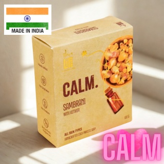 ISHA CALM Sambrani Seife mit Vetiver, handgefertigt