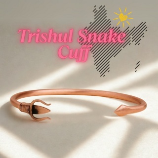 ISHA Trishul Snake Manschettenarmband 100% Kupfer