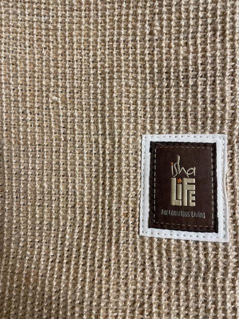 Jutetasche - Creme Natürliche Jute Logo ISHA Jutetasche - Creme Natürliche Jute Logo ISHA