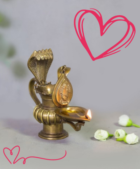 Linga Bhairavi Lampe mit ISHA Löffel