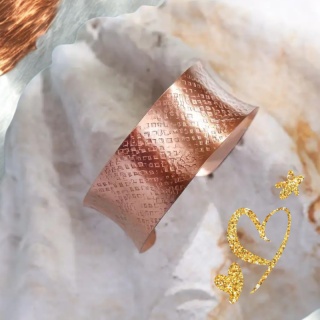 Kupferarmband 100% Kupfer ISHA breit