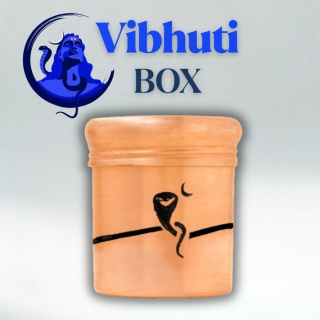 Kupferdose für Vibhuti (hoch) - Naga