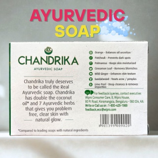 Ayurvedische Seife Chandrika 75g Stück Seife