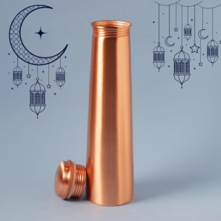 Mystic Moon Kupferflasche mit Zitat – 750ml Kupfer ISHA