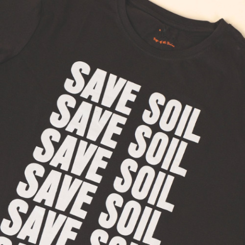 T-Shirt SAVE SOIL dunkelgrau Größen ISHA UNISEX T-Shirt SAVE SOIL dunkelgrau Größen ISHA UNISEX