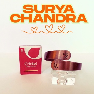 Surya Chandra Schönes Kupferarmband ISHA
