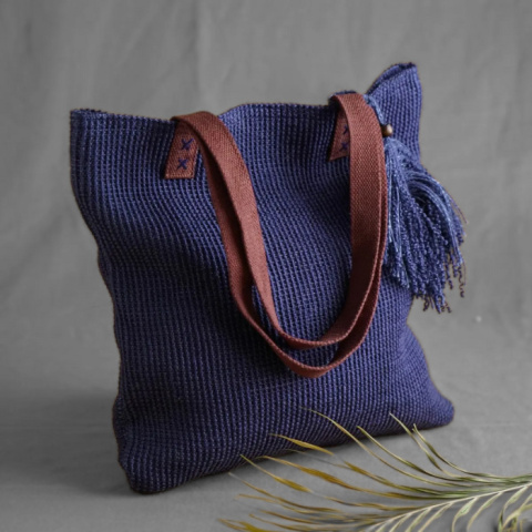 Jutetasche - Indigo Logo ISHA Jutetasche - Indigo Logo ISHA