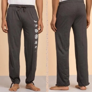 Hose mit Mondprint - dunkelgrau UNISEX