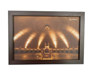 LEICHT BESCHÄDIGTER RAHMEN Foto im Rahmen von Dhyanalinga ISHA - GROSS 33,5 x 23,5