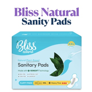 Bliss Bio Binden XXL flauschig (6er Pack) | Keine Hautausschläge oder Irritationen