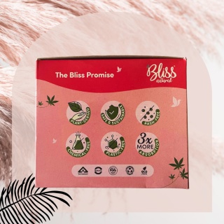 Bliss Bio Damenbinden XL flauschig (6er Pack) | Keine Hautausschläge oder Irritationen