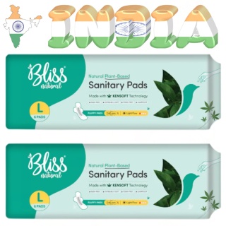 Bliss Organic Binden L Flauschig (6 Stück) Damenbinden