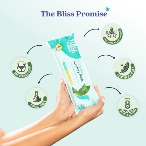 Bliss Organic Binden L Flauschig (6 Stück) Damenbinden