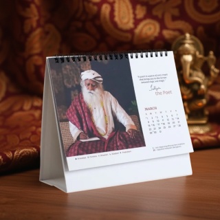 ZITATE Sadhguru Kalender 2026 + SCHWARZE Feiertage