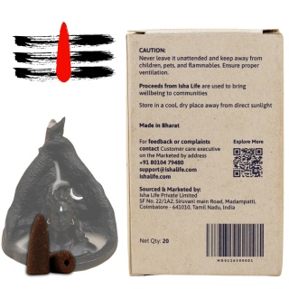 Nagachampa Cone Räucherstäbchen für Adiyogi Backflow 20 Cone Räucherstäbchen