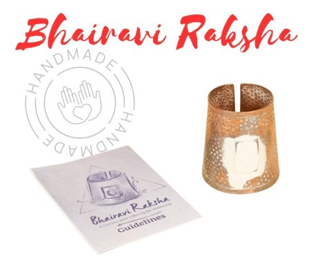 Geweihter Bhairavi Raksha - Größe L Schild der Gnade und Schutz Devi