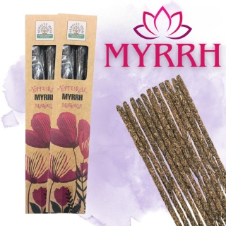 MYRRHE MIRRA MASALA NATÜRLICHE BOTANISCHE RÄUCHERSTÄBCHEN 10 Stk.