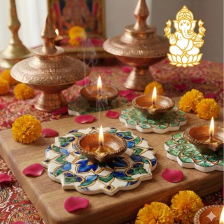 Mandir Keramikständer aus Grenada - schönes und praktisches Muster 2.