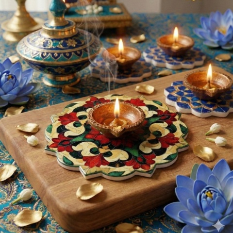 Mandir Keramikständer aus Grenada - ein schönes und praktisches Muster 3