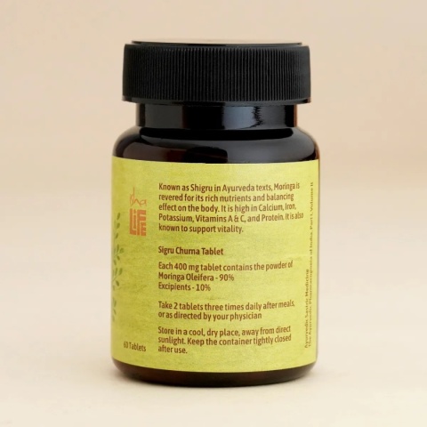 Moringa Tablet (Drumstick Blätter), 60 Stück.