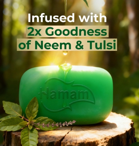 Seife in Hamam Neem & Tulsi 100 g – Ihr täglicher Schutz vor Indien