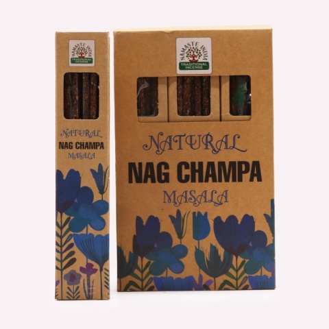 NAG CHAMPA MASALA NATÜRLICHE BOTANISCHE RÄUCHERSTÄBCHEN 10 Stk.