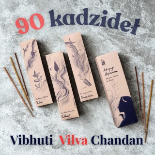 90 Stück. ADIYOGI ARPANAM Räucherstäbchen-Set 3 Stück. ISHA