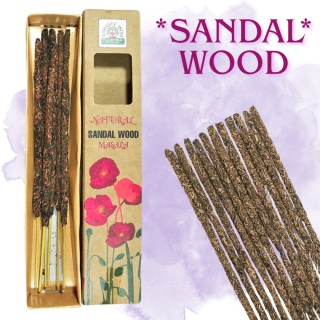 NATÜRLICHE BOTANISCHE RÄUCHERSTÄBCHEN SANDELHOLZ MASALA 10 Stk.