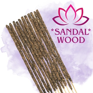 NATÜRLICHE BOTANISCHE RÄUCHERSTÄBCHEN SANDELHOLZ MASALA 10 Stk.