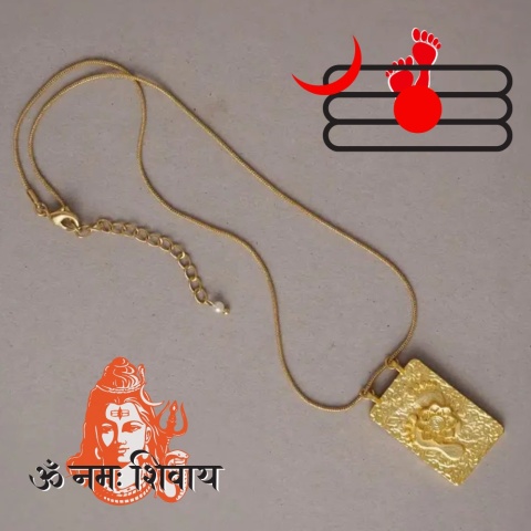 Padam und Lotos Halskette – Isha Leben Symbol