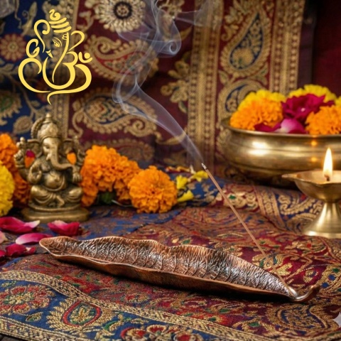 Stand Stand unter Räucherblatt