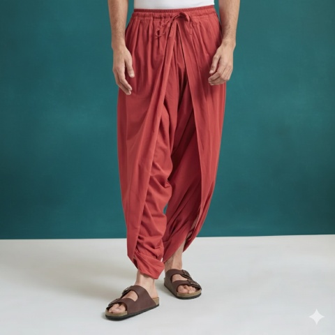 Unisex Dhoti Pant - Rot ISHA