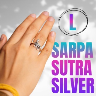 Schlangenring Sarpa Sutra silber (Größe L)