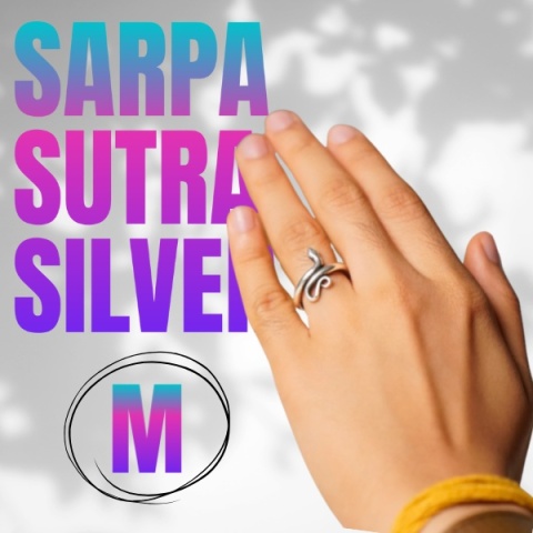 Schlangenring Sarpa Sutra silber (Größe M)