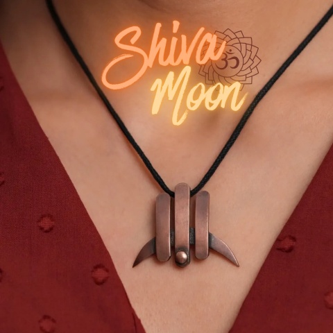 Shiva Moon Kupfer Anhänger – Isha Life
