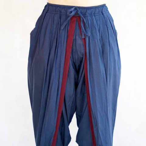 Dhoti Hose mit Taschen – Tiefblau – (Unisex) ISHA