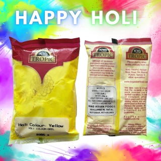 Buntes Pulver Gelb Holi Festival KRG Tropic 200g