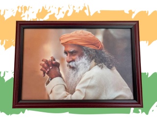 Gerahmtes Foto Sadhguru ISHA - 25x17,5